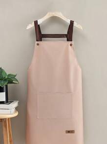 Waterproof And Oil Resistant Canvas Apron ,Adjustable Waistband, Breathable Fabric, New Kitchen Home Cooking Oil And Stain Resistant Apron, Wear Resistant,Kitchen, Bathroom, Family, Household Products,With Pockets , Multi-Purpose, Suitable For Coffee Bars And Restaurants
