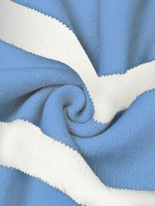 Frühling/Sommer Neu Vintage gestreifter Kontrast-Farbkragen ärmelloser Strickpullover, lässiger Oversize Pullover, modischer Pendler-Top, Neues Jahr Neuer Stil - -Girlande - Übersicht 6