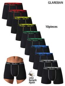 10pieces Pack Cotton Men Boxer Shorts Male Panties Underwear Brand And Underwear For Homme Luxury Set Box Briefs Kit