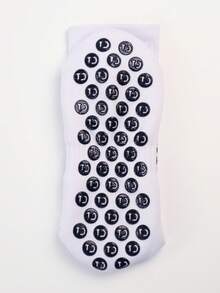 1 Pair Men's Football/Soccer Socks With Anti-Slip Grip, Sports Socks With Shock-Absorbing Pads For Football, Basketball Or Hockey