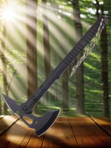 Multifunctional High-Carbon Steel Sapper Axe, Wood-Chopping Handaxe, Mountain Opening Axe, Camping Axe, Arc Fire Axe