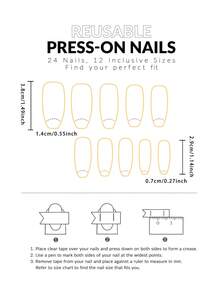 24Pcs Black Coffin Nails With Leopard Print, Asymmetrical Lines, Rhinestones And Starry Design, Full Coverage Removable False Nails, Suitable For Women Daily And Party Wear Press On Nails Nail Supplies Nails - Multicolor - View 5