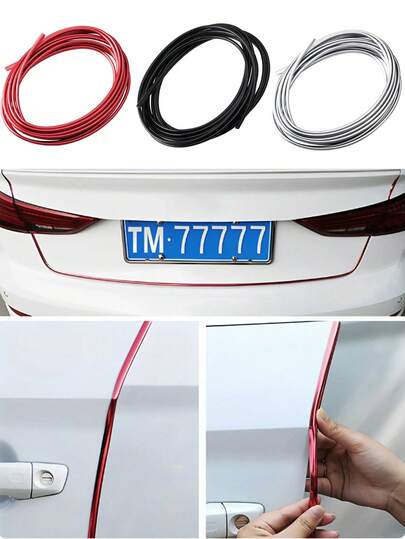 3英尺/16.4英尺/32.8英尺（1米/5米/10米）汽车车门边缘保护条，通用橡胶密封条U型车门保护器，免胶汽车车门入口保护条，橡胶装饰条，适用于轿车、卡车、SUV和ATV，汽车外部配件