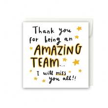 Thank You Card, Farewell Card, Birthday Card, Colleague Card, New Job Card, Funny Departure Card, Wish Colleague Good Luck Card, Colleague Friend Leaving And Starting Over