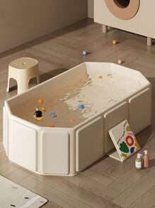 Portable Foldable Home Bathtub, Large & Extended Washing & Bathing Basin, Thickened Composite Board Bathtub, Hot Water Insulation Bathing Tub, Family Fun Water Play Pool, Ball Pit Bathroom Accessories Back To School