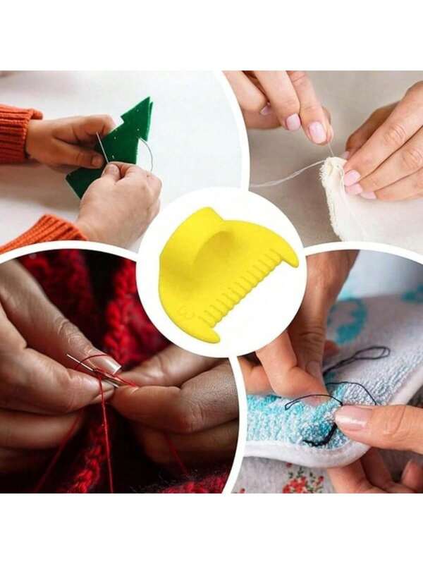 1 pieza Guía de puntada de borde de plástico duradero con espaciado de 4 mm y 3 mm, mango ergonómico y superficie lisa para un pespunte a mano preciso, adecuado para principiantes y accesorios de costura DIY avanzados, se puede usar en tela, acolchado, reparación de prendas, costura a mano avanzada | Dispositivo de unión de precisión | Herramienta de plástico duradero, accesorio de costura