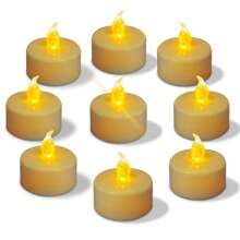 12 piezas de velas electrónicas sin llama con temporizador, ciclo de 6 horas encendido/18 horas apagado, alimentadas por batería CR2032 (talla grande de 180 horas), adecuadas para bodas, cumpleaños, decoración de mesas de fiesta, decoración del hogar (blanco cálido, amarillo cálido)