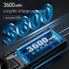 Nuevo ventilador manual recargable USB de 100 velocidades, alta velocidad 2025, ventilador de enfriamiento por semiconductor