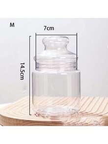 1 件透明塑料饼干罐 - 無色 - 查看 8
