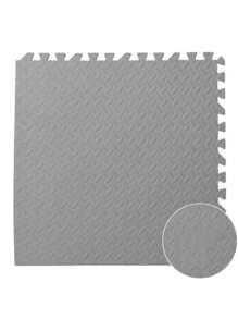 Esterilla de piso entrelazada de EVA con tiras de borde, apta para sala de estar, gimnasio, sala de juegos - lavable, duradera, plegable, esterilla de fitness multifuncional, esterilla de espuma, decoración del hogar, decoraciones de fiesta, esterilla de gateo antideslizante, decoración de piso del hogar, anti-caída/humedad/impermeable/anti-suciedad.