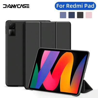 Capa compatível com Redmi Pad SE 11 polegadas 2023, capa flip inteligente com função de despertar/repouso automático, capa protetora de TPU de cor sólida