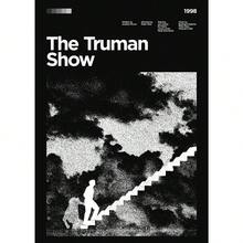 1 幅黑白电影海报经典恐怖恐怖电影极盗车神低俗小说帆布画印刷品墙壁影院家居装饰礼品可选画框 - 彩色 - 查看 58