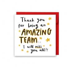 Thank You Card, Farewell Card, Birthday Card, Colleague Card, New Job Card, Funny Departure Card, Wish Colleague Good Luck Card, Colleague Friend Leaving And Starting Over