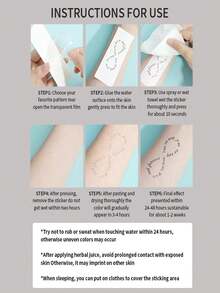 1 Piece, Cat Offset Printing, Suitable For Girls, Waterproof Herbal Temporary Tattoo Sticker, Water Transfer Tattoo Sticker, Waterproof, Realistic, Non Reflective Tattoo Sticker, Can Maintain 7-15, Suitable For Collarbone, Arm, And Abdominal Tattoo Stickers,