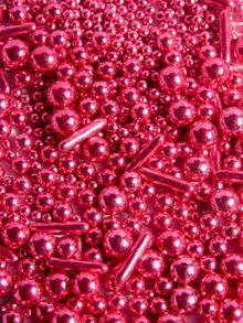 85g/3oz Glitter Sugar Pearls - Shinning Decorations Sprinkle For Cakes, Ice Cream Sundaes, Chocolate Truffles, Macarons, Cupcakes, Waffles, Donuts, Lollipops, Fondant, Dessert Tables | DIY Birthday/Wedding/Graduation/Retirement/Christmas/Valentine's Day Party Supplies | Non-Melting Sparkle Toppings For Bakeries, Home Baking,For Decoration Only. Not Edible