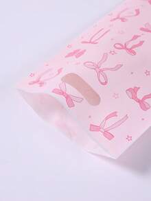 10/25/50pcs Pink Bow Gift Bags, Gift Wrapping Bags, Tote Bags, Gift Packaging Bags, Storage Bags, Pink Bow Party Favor Bags, Pink Birthday Decor, Wedding Supplies, Bridal Shower Favors, Baby Shower Decor, Gender Reveal Party Supplies, Bow Birthday Decorations, Pink Bow Decorations, Holiday Party Supplies, Pink Bow Decorations - Pink Bow - View 7