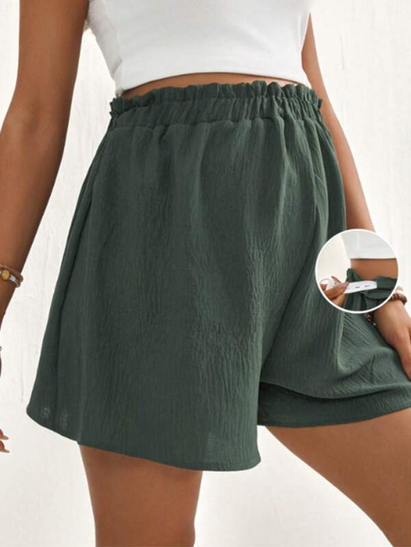 Pregnant Women Casual Solid Color Sports Bottoms, Summer