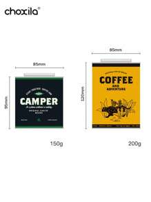1pc Coffee Beans Sealed Storage Tank Portable Camping Tin Box Extra Large Fresh-Keeping Breathing Tin