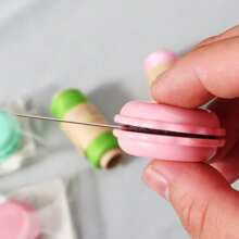 Needle Extractor & Sharpener,Sewing Combination Set Colorful Macaron Style - Wipe Needle Fabric Embroidery DIY Sewing Tool Bead Needle Magnet Box Perfect For DIY Sewing, Embroidery, With Handy Magnetic Storage Function