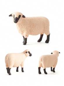 3pcs/1pc Realistic Static Simulation Mountain Goat Sheep Shetland Sheep Series Ornament - Multicolor - View 6
