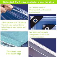 Pc Heavy-Duty Transparent Waterproof Tarp - UV & Scratch Resistant, Ideal For Greenhouses, Balconies & Outdoor Protection - White - View 4