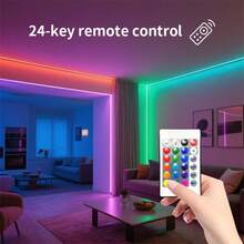 Led Strip Lights For TV Backlight Dimmable Rgb Led Tape Lights Bluetooth Smart Remote Control Usb 5V 5050 30leds/M Rgb Led Lights - اللون الأحمر والأخضر والأزرق - مشاهدة 5