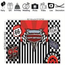 Birthday Backdrop For Party Car Racing Stripes Lattice Photo Booth Prop Background Birthday Decor Photography Backdrops Vinyl,Christmas