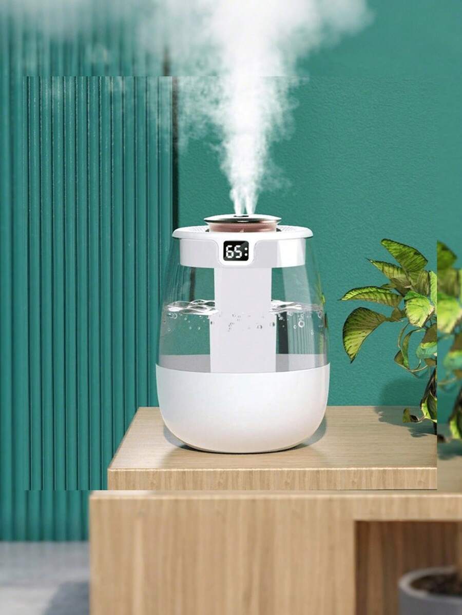 1个大容量超静音USB加湿器 - 卧室和办公桌的理想之选，大容量，完美的家用和卧室加湿器 - 白色 - 查看 1