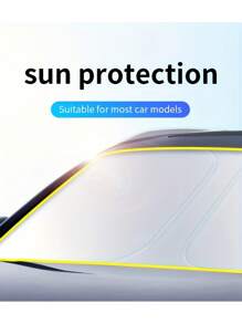 1 pièce Pare-soleil de pare-brise de voiture, pare-soleil intérieur pour protéger contre l'éblouissement et la chaleur, accessoire essentiel pour le stationnement, cadeau idéal