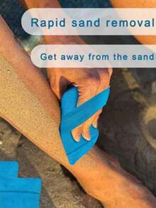 2 Stücke Sommer-Strandaccessoires - Sandfreie Strandbeutel, Camping-Gadgets, Sandbürsten und Sandentferner für Strandtaschen, Taschen, Bürsten, essentiell für Strandurlaub und Camping, in zwei Größen erhältlich