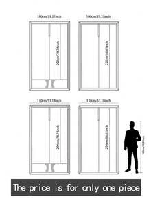 1 件条纹折叠门帘，无需钻孔，清新简约日式窗帘，适用于厨房、走廊、浴室、卧室，可悬挂窗帘杆 - 彩色 - 查看 2