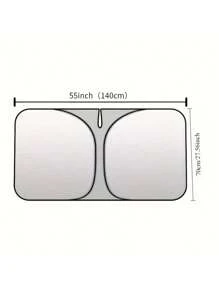 1 pièce Pare-soleil de pare-brise de voiture, pare-soleil intérieur pour protéger contre l'éblouissement et la chaleur, accessoire essentiel pour le stationnement, cadeau idéal