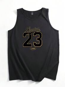 Men's Boston 23 Print Athletic Tank Top - Sleeveless Fitness Wear,Print Sleeveless Tank ,Men's Tank Top,Athletic Wear,Gym Wear,Workout Clothes