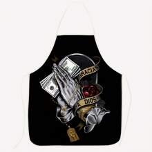 1 pieza Delantal personalizado e impreso de manera creativa que te hace único y de moda, delantal de trabajo, fiesta y cocina personalizado, perfecto para la cocina, el restaurante, la fiesta, unisex
