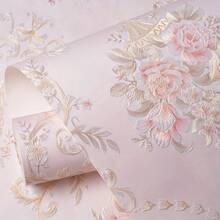 European Style Countryside Self-Adhesive Wallpaper, Warm Bedroom Decoration Stickers, Living Room TV Background Wall, Room 3D Three-Dimensional Self-Adhesive Wallpaper - 彩色 - 查看 1