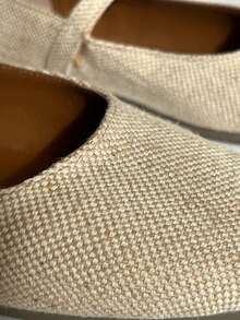 Sandalias planas tipo merceditas - Beis - Ver 6