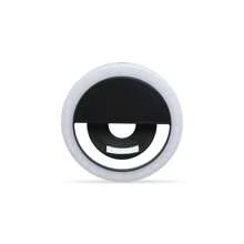 1 pezzo Luce di riempimento mini portatile a molletta, 28 LED circolari per live streaming, luce per selfie con tre modalità di illuminazione, per telefoni cellulari e computer, trucco, conferenze Zoom, live streaming, selfie perfetti e videochiamate, con batteria ricaricabile al litio da 150 mAh.