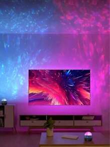 1 Proiettore di effetti di onde dell'oceano e galassia per sale da gioco, feste, proiettore di luci per camera da letto, proiettore di luci a LED per decorazioni per la casa
