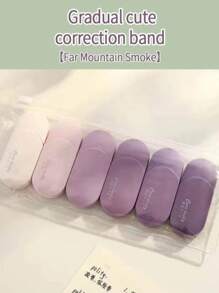 1pc Elegant Oval Shape Gradient Color Correction Tape, Quiet Correction Tape For Students Back To School