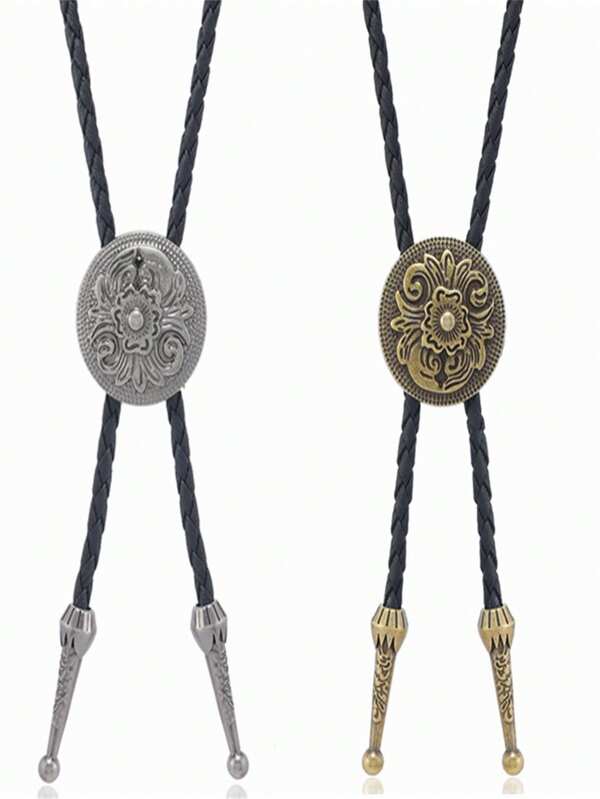 A One-Piece Set Of Bolo-Patterned Collar Accessories For Both Men And Women Is Suitable For Daily Wear With Shirts School