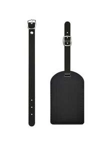 Suitcase Multifunctional Luggage Packing Straps Plus Luggage Tag, Anti-Fall Elastic Elastic Rope, Luggage Bag Fixing Strap, Stylish And Simple Thickened Pu Li Brand Luggage Anti-Lost Lightweight Checked Luggage Tag Solid Color Luggage Tag, Suitcase Reinforcement Strap, Luggage Strap Luggage Strap Suitcase Elastic Strap, Travel Accessories For Traveling Abroad - Multicolor - View 6