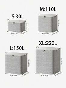 Large Storage Bags, Clothes Storage Bins Foldable Closet Organizers Storage Containers With Reinforced Handle For Clothing, Blanket, Comforters, Bed Sheets, Pillows And Toys (Gray), Storage Bins With Lids, Moving Boxes, Shoe Organizer Bag For School School Accessories School Stuff
