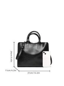 Nuevo bolso de mano de estilo vintage de alta gama, minimalista y versátil para mujer con correa ajustable y desmontable, adecuado para salir, citas, ir al trabajo, oficina y uso diario