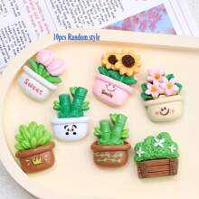 7pcs Green Plant Design Magnets - Vibrant Decor For Kitchen, Office Etc., Whiteboard, Cabinet, Storage Organizer, Classroom, Home, Kitchen, Office Cute And Fun Magnets, Oval Shape ABS Acrylic Kitchen Decor, Personalized Fridge Magnets, For Home, Office, Whiteboard, Storage Cabinet, Dishwasher, Christmas, Thanksgiving Holiday Gifts