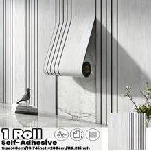 1 卷全新设计自粘式 3D 木纹墙板 - 加厚、耐磨、木纹墙贴、易于安装、适合 DIY 项目、适用于客厅、卧室、厨房、浴室和其他室内墙面装饰、可水洗 - 彩色 - 查看 18