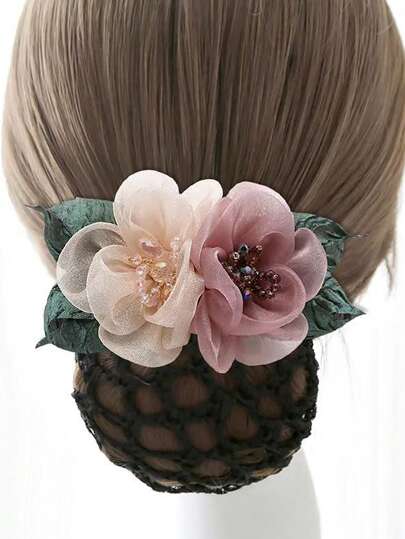 1pc Professional Bun Cover Hair Net, Suitable For Waiters, Nurses, Flight Attendants, Hotel Front Desk Hair Ties Ponytail Holders Hair Elastics Hair Rubber Bands Scrunchies Hair Rope Elastic Hair Tie, Hair Bobbles