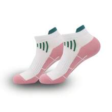 1 Pair Women's Spring/Summer Compression Sports Socks - Low Cut, Shock Absorbing, Breathable, Moisture Wicking, Arch Support, Suitable For Running, Cycling And Outdoor Activities - Multicolor - View 11