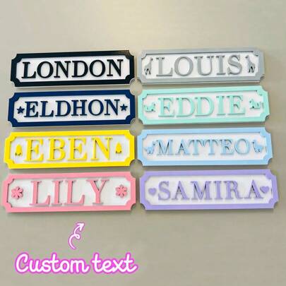 Personalizowane etykiety imienne do sypialni, pokoju gier, tabliczki na drzwi dla chłopców i dziewcząt, spersonalizowana dekoracja pokoju, tabliczki z imionami dla chłopców, tabliczki z imionami dla dziewcząt, tabliczki na drzwi dla chłopców, tabliczki na drzwi dla dziewcząt, tabliczki w stylu ulicznym, tabliczki na drzwi do przedszkola, tabliczki na drzwi do pokoju dziecięcego, nadruk graficzny