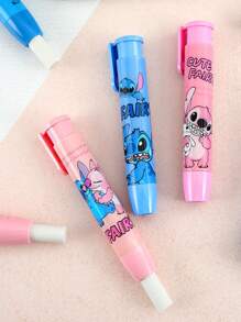 Disney Random Style Disneys Kawaii Stitch Press Eraser Cartoon Cute Stitch&Lilo Stationery Office Supplies Colorful Eraser (Some Parts May Be Random)