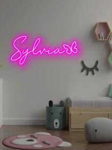 1 sztuka, niestandardowy neonowy znak LED dla dzieci - 9 stylów wzorów do wyboru, prezenty dla dziewcząt i chłopców, spersonalizowana dekoracja pokoju, prezenty neonowe, kolorowe neonowe znaki 3D, niestandardowe neonowe znaki, stylowe prezenty świąteczne, nowoczesne, kolorowe, kawaii, urocze, słodkie, swobodne, niestandardowe, spersonalizowane, wyjątkowe, dostosowane, syn, córka, na dzień dziecka, sypialnia, salon powrót do szkoły